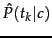 $ \hat{P}(\tcword_\tcposindex\vert\tcjclass)$