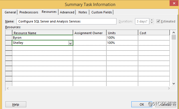 Project:如何为项目中的任务合理分配资源
