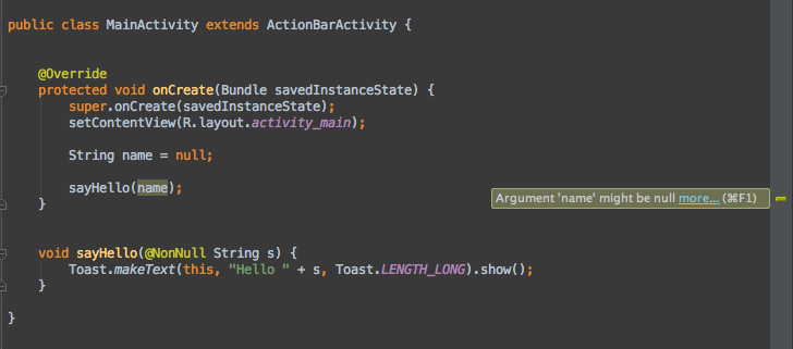 Argument 'name' might be null