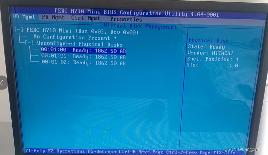 戴尔服务器做删除raid=dellr730删除raid