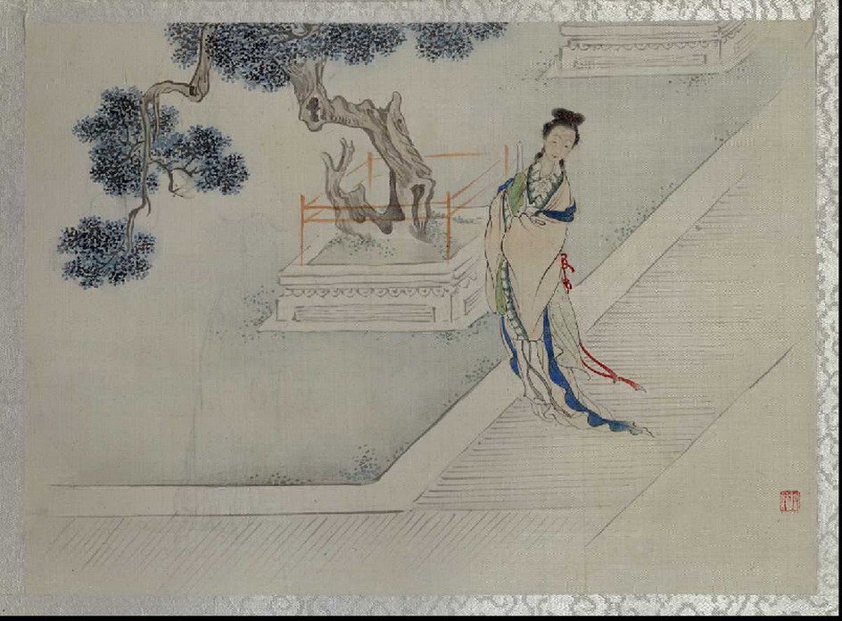 名画356 费丹旭《十二金钗图册》-CSDN博客