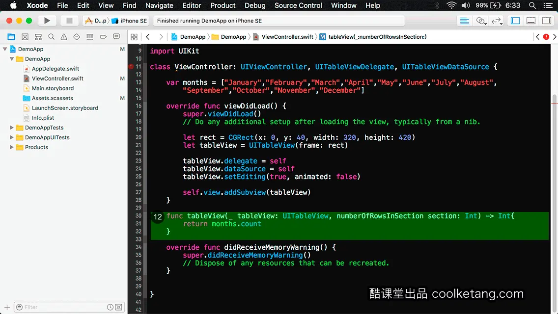 互动教程 for Xcode9 & Swift4-酷课堂