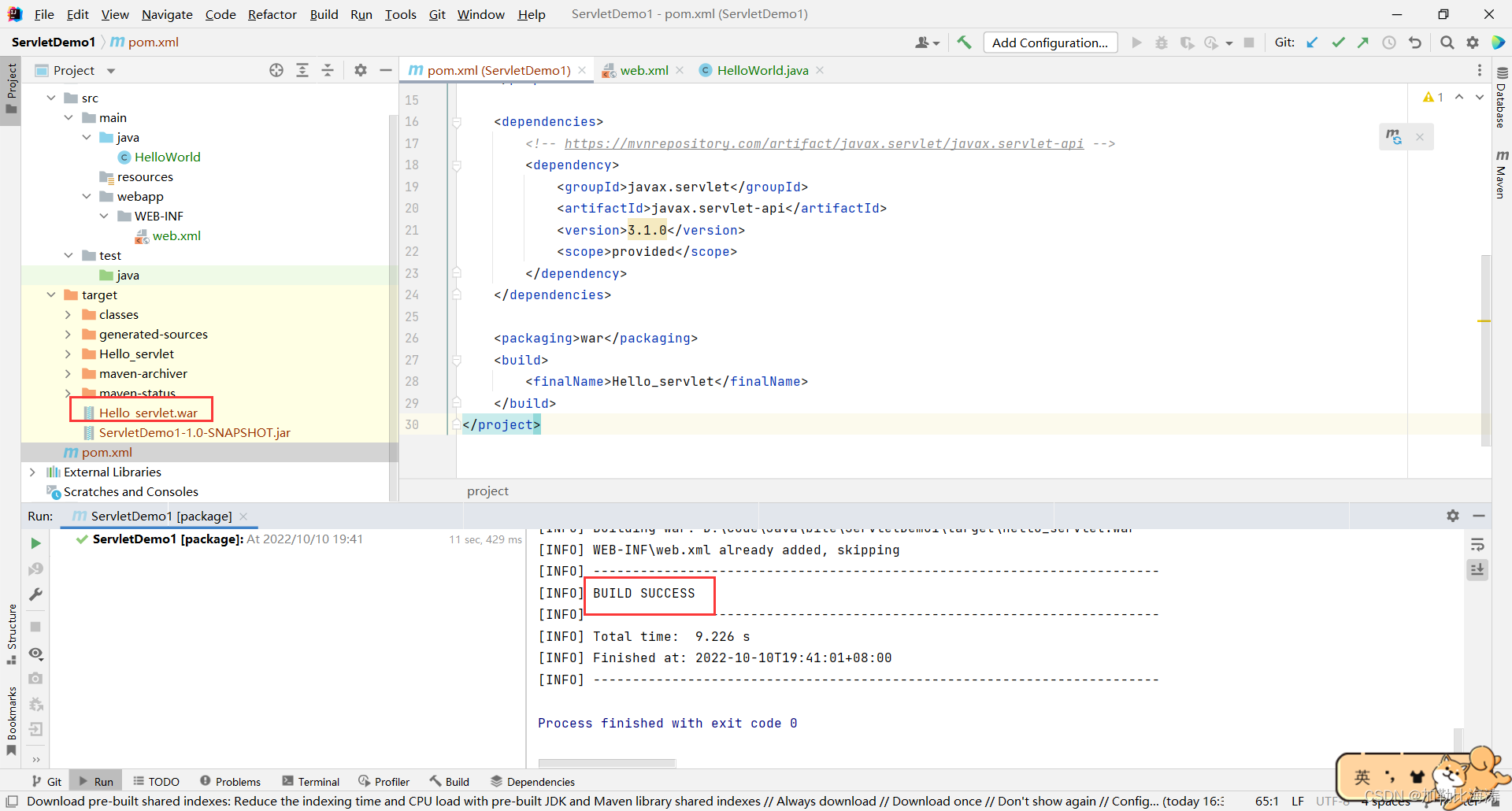 Java Web 实战 21 - 用 Servlet 实现一个Hello World_servlet实战-CSDN博客