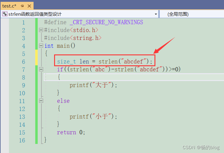 模拟实现一个strlen函数（c语言）-strlen函数返回值类型-CSDN博客
