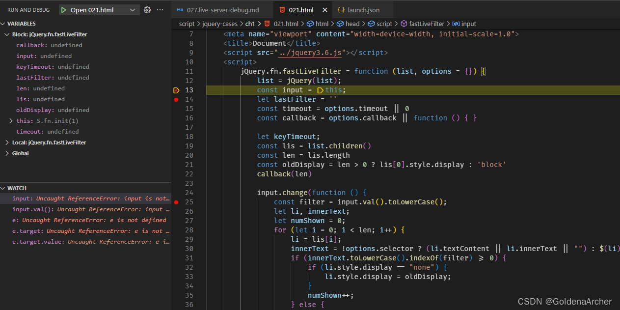 Debug Live VSCode 中使用 Live Server 进行 Debug_live server debug-CSDN博客