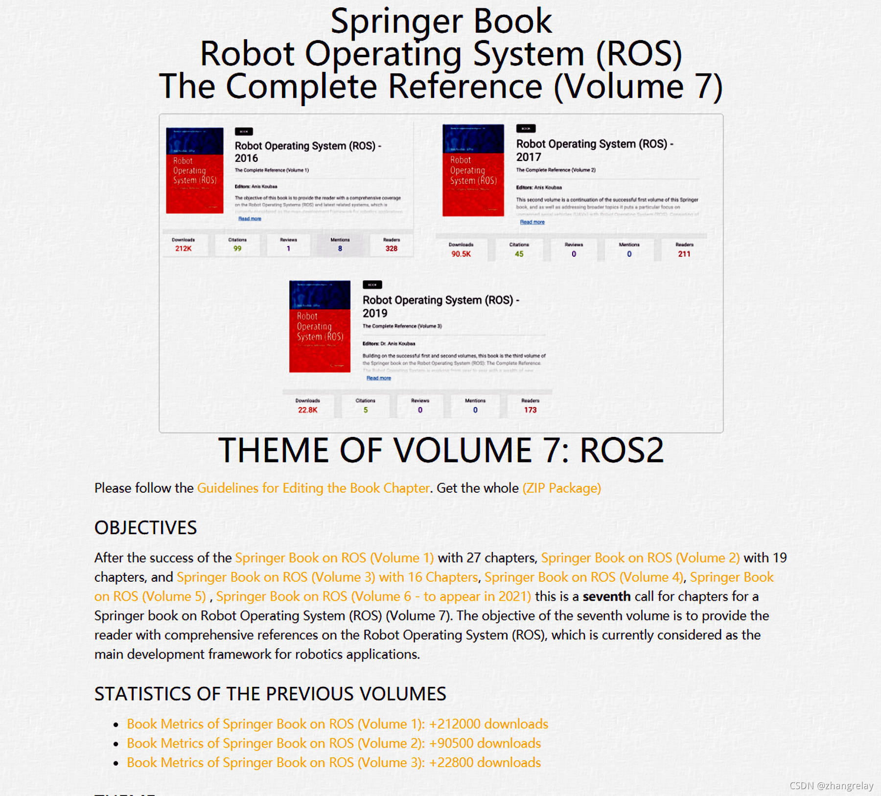ROS1/2最强学术科研参考书-Springer Book Robot Operating System (ROS) The Complete ...