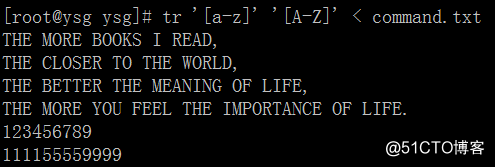 Linux常用命令——tr