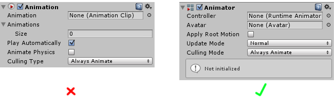AnimationFAQAnimationVsAnimatorComponent