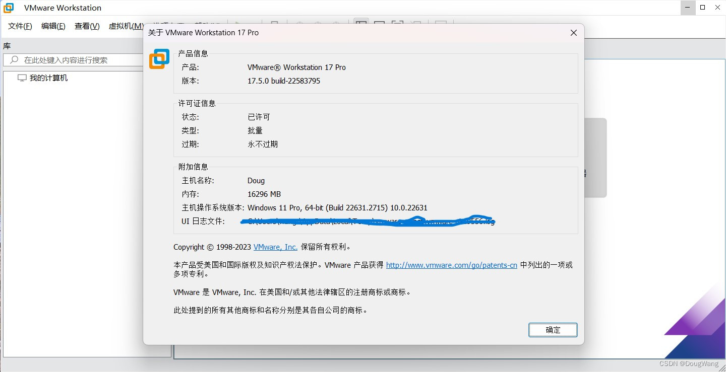 记录Window11下安装VMware17_vmware 17.5 密钥-CSDN博客
