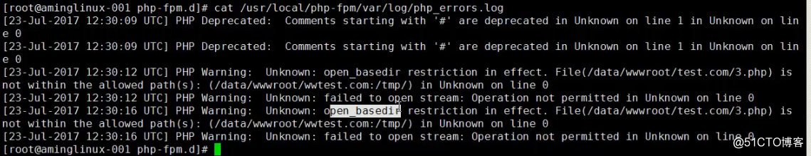 php-fpm的pool php-fpm慢执行日志 open_basedir php-fpm进程管理