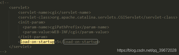 load-on-startup的启动默认设置值