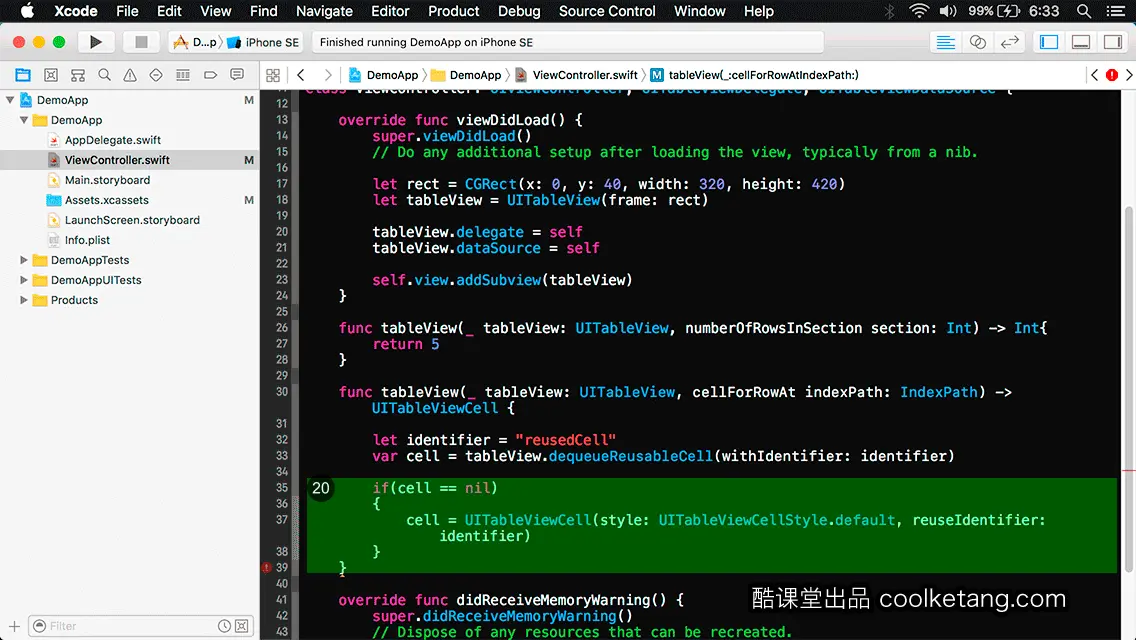 互动教程 for Xcode9 & Swift4-酷课堂
