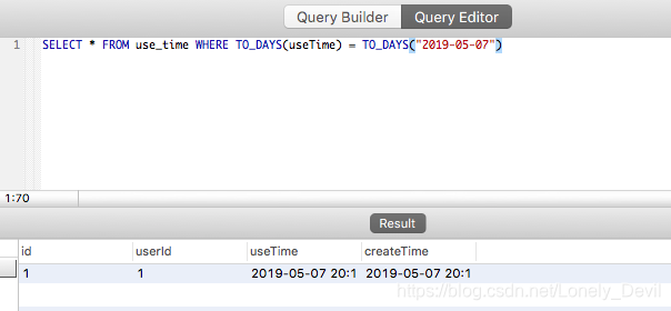 mysql判断是否在同一天