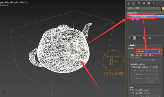 如何在3DMAX中使用tyFlow粒子模拟插件创建样条线网格模型