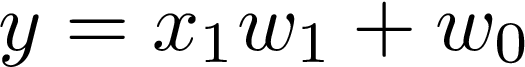 Linear regression formula.