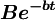 \boldsymbol{Be^{-bt}}