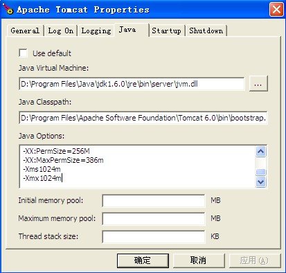 安装版的tomcat6.0 <wbr>内存设置【tomcat6.0内存溢出】