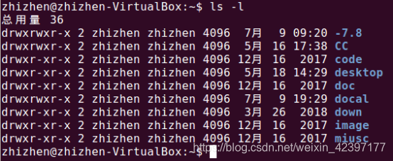 drwxr-xr-x 2 zhizhen zhizhen  4096 12月 16  2017  code