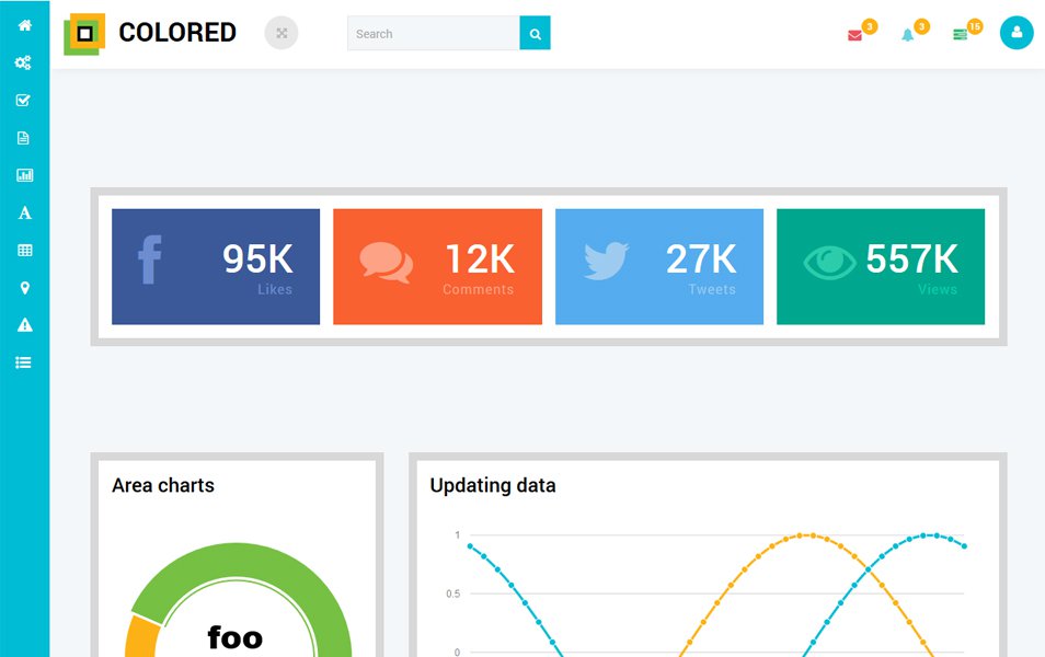 Colored Admin Panel