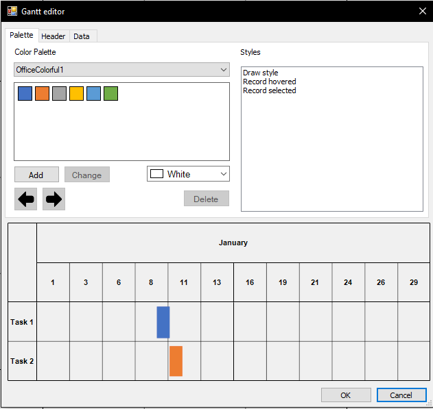 如何在 FastReport Business Graphics 中使用甘特图?