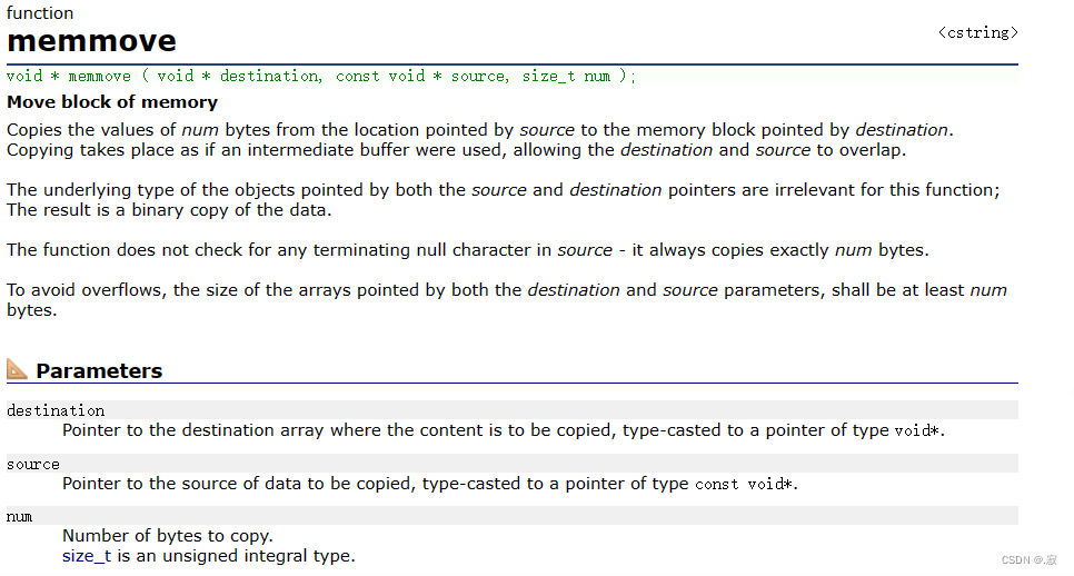 C语言内存操作函数详解：memset,memcpy,memmove&memcmp-CSDN博客