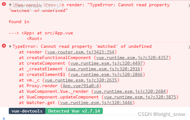 “TypeError: Cannot read property ‘matched‘ of undefined“_cannot read ...