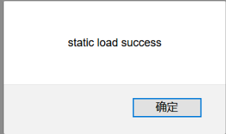 静态数据加载成功