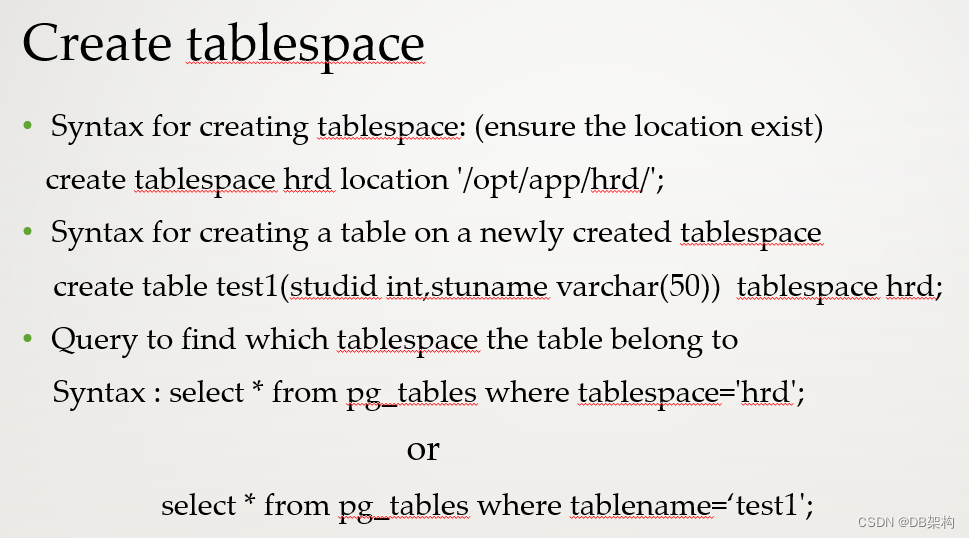 Working with Tablespace in PostgreSQL_pg tablespace location-CSDN博客