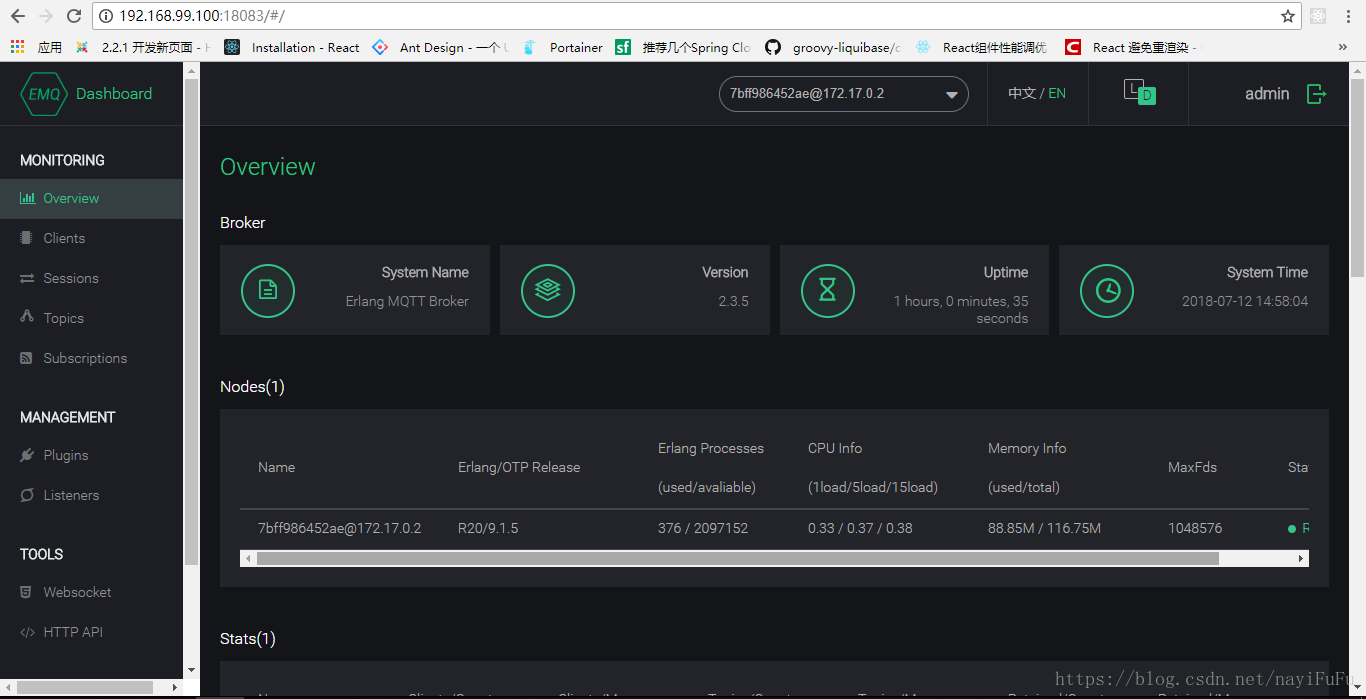 搭建完成的效果