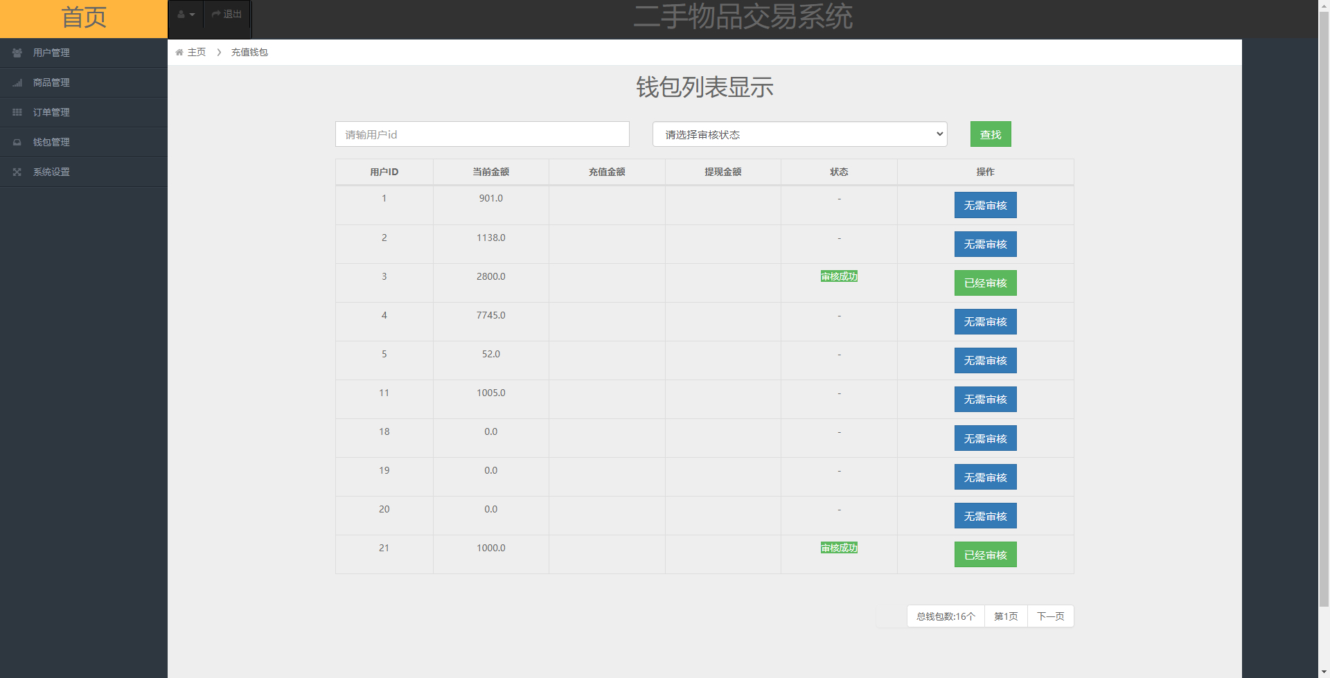 管理员-钱包管理