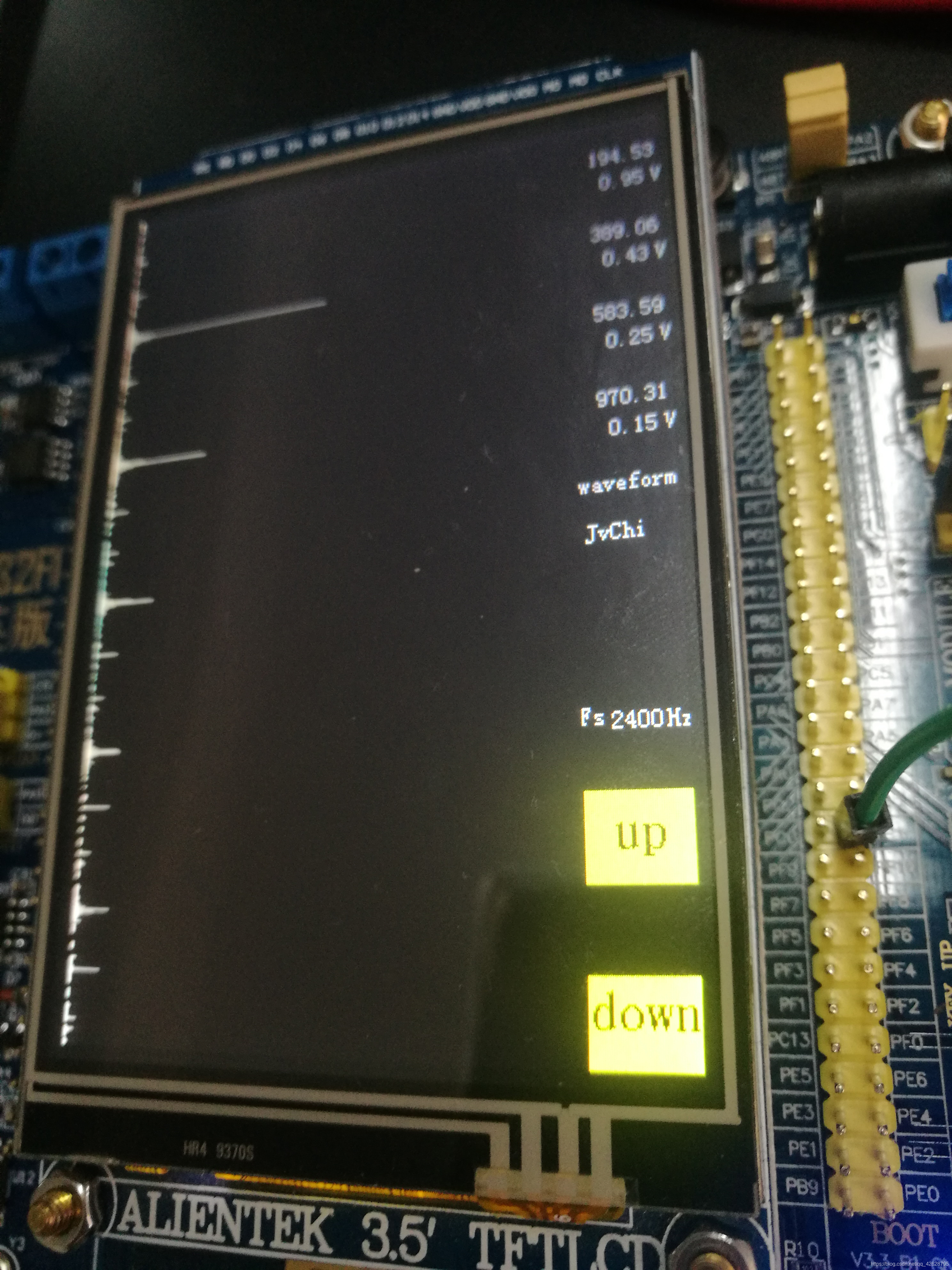 Fs=2400Hz锯齿波