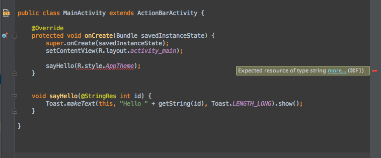 Expected resource of type string