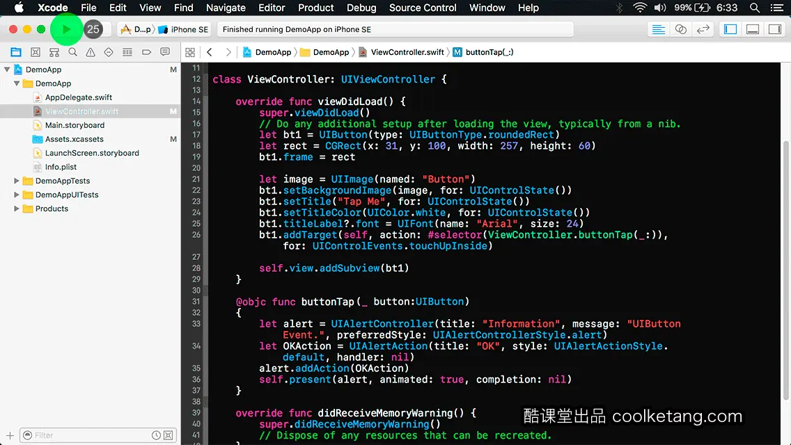互动教程 for Xcode9 & Swift4-酷课堂
