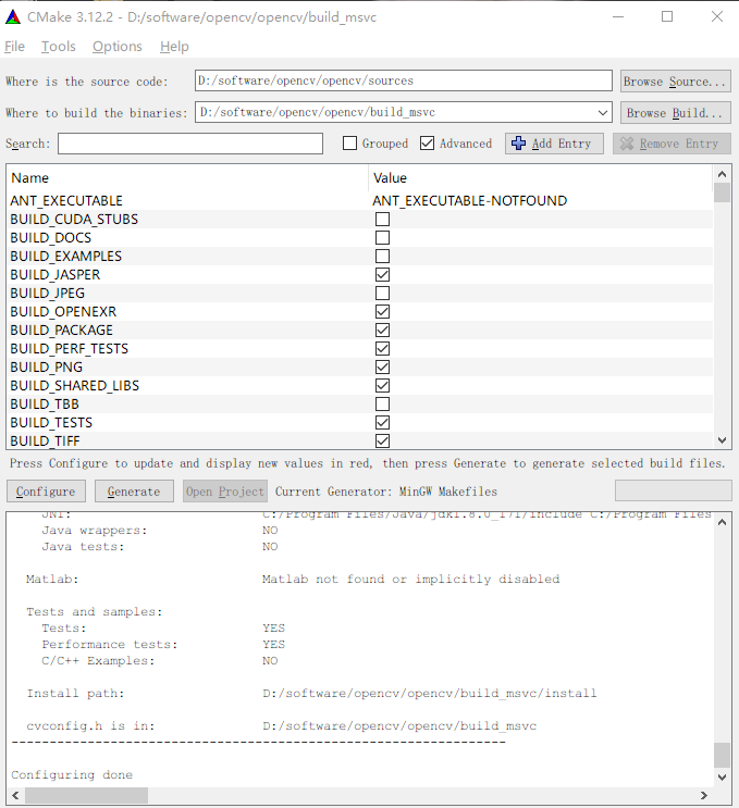 Configuring done