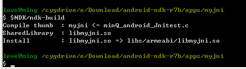 Eclipse+CDT+cygwin+NDK