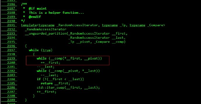 使用std::sort()排序导致程序core问题分析