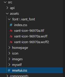 新建一个resetui.css文件