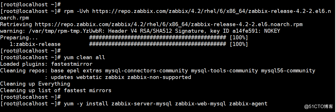 CentOS6.9 LAMP环境下安装zabbix4.2