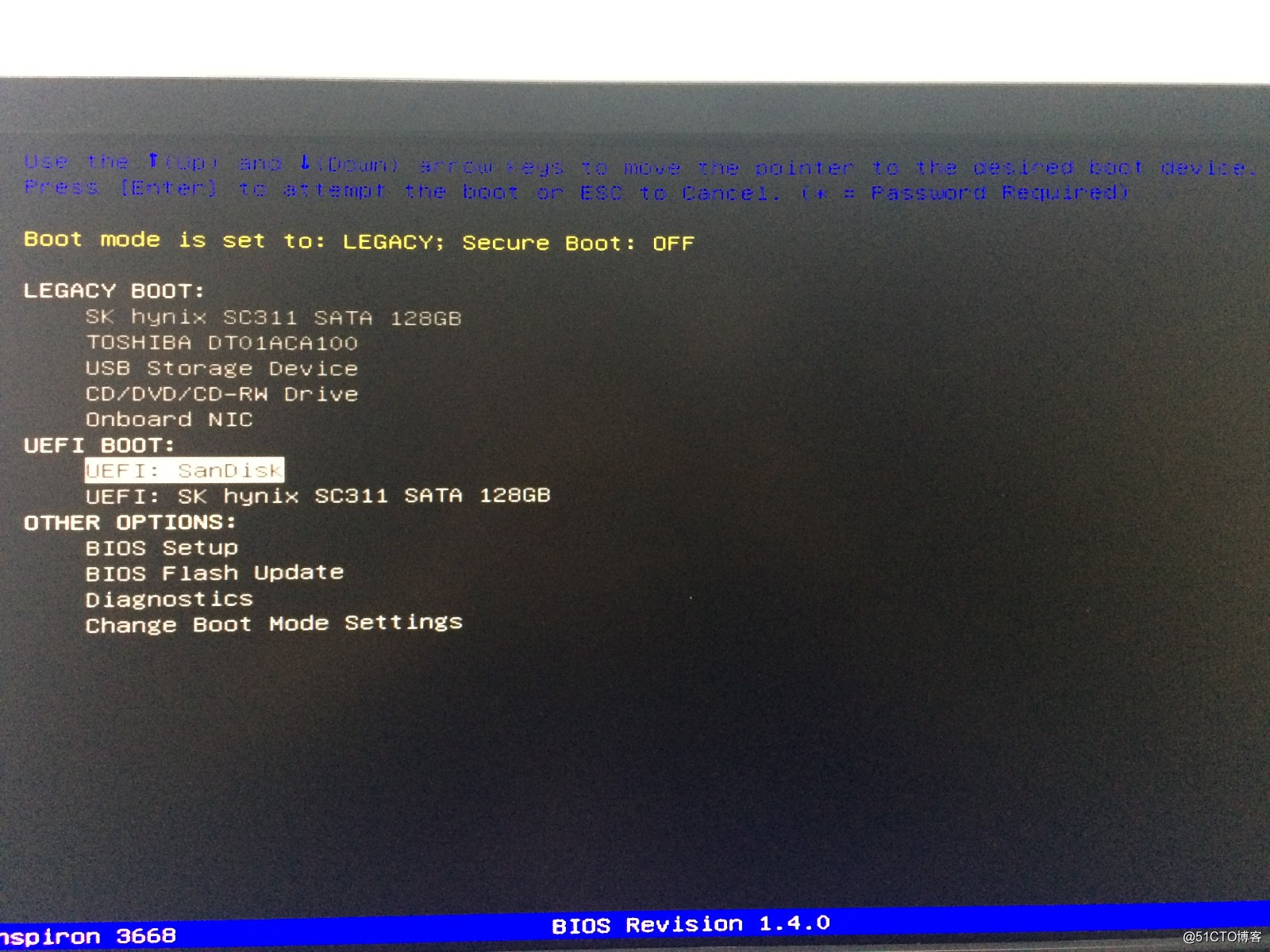 关于DELL PowerEdge T30和Inspiron 3668从UEFI引导装系统的出错