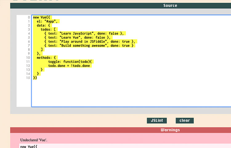 JSLint JavaScript代码调试控制台
