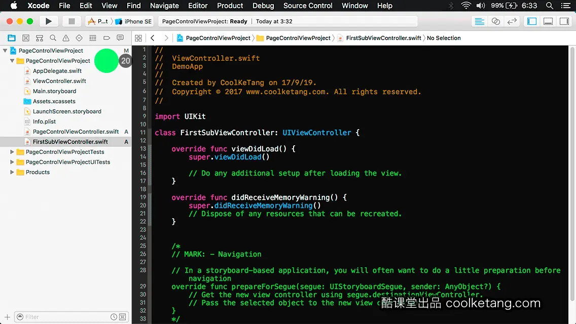 互动教程 for Xcode9 & Swift4-酷课堂