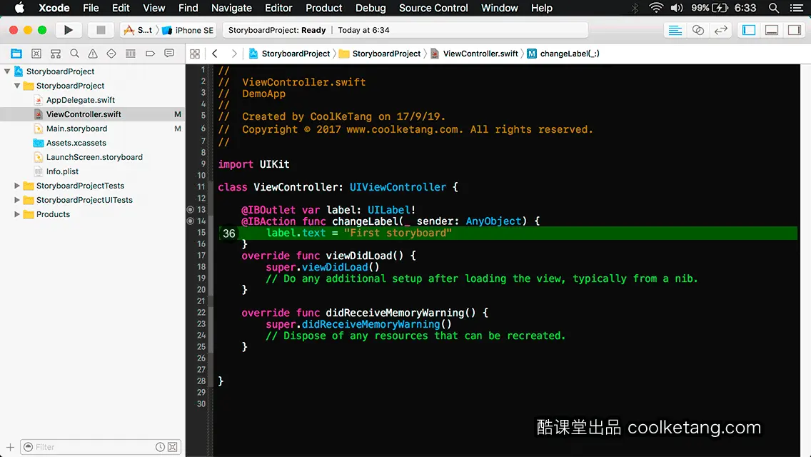 互动教程 for Xcode9 & Swift4-酷课堂