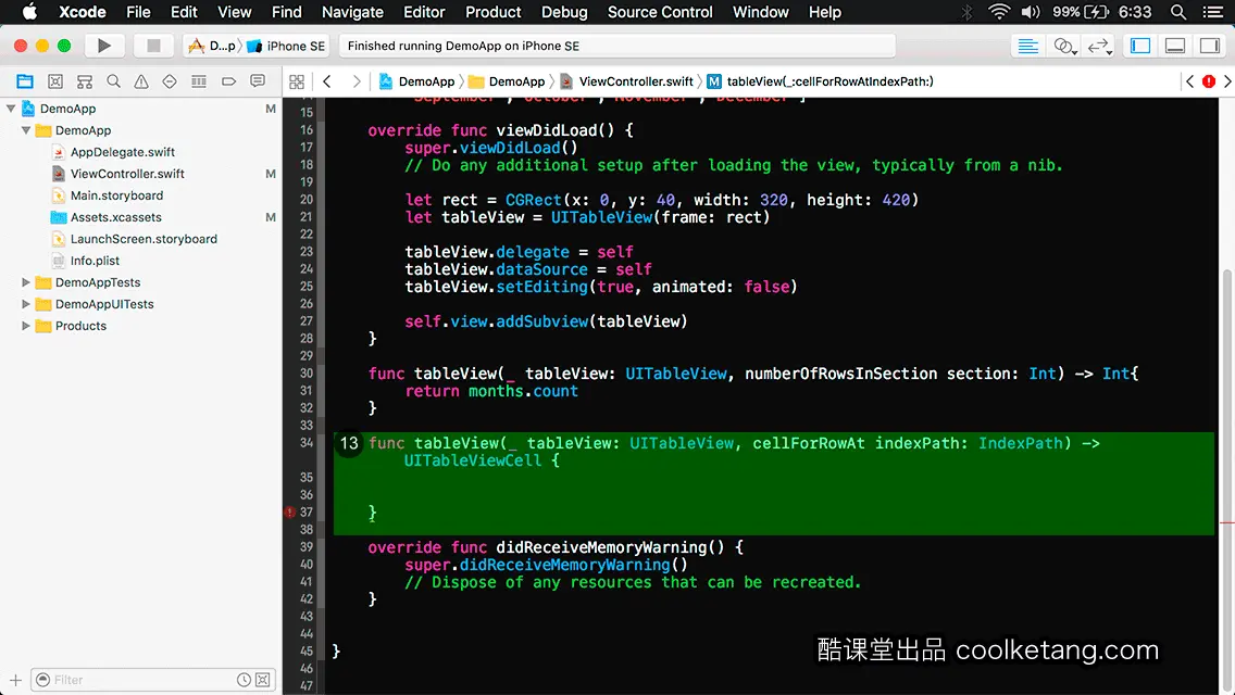互动教程 for Xcode9 & Swift4-酷课堂