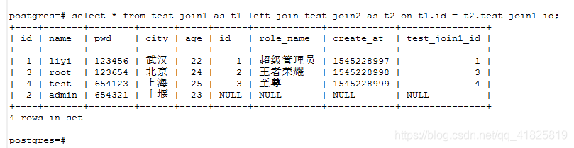 左连接 left join1