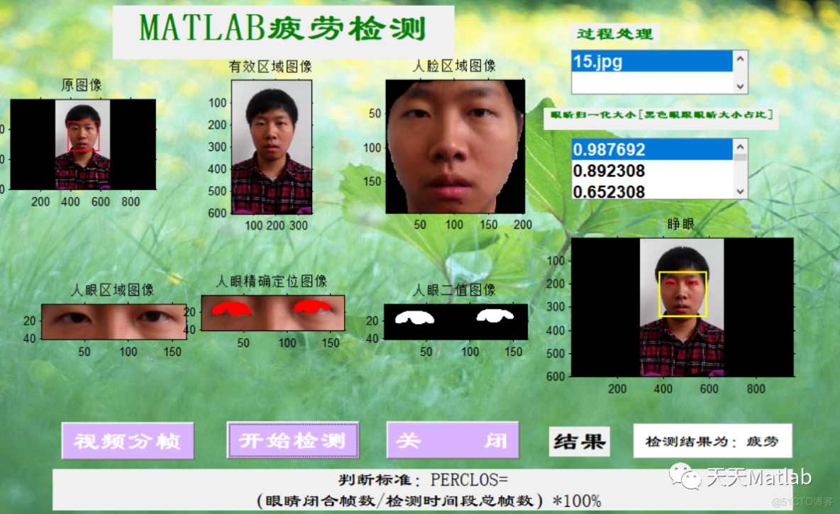 【疲劳检测】基于形态学实现疲劳检测附matlab代码_无人机_04