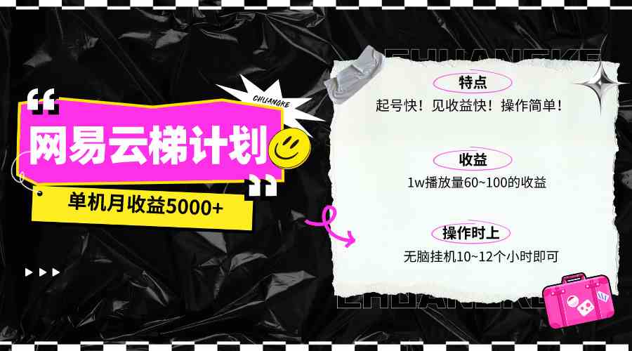 最新网易云梯计划网页版,单机月收益5000+,可放大操作 第1张
