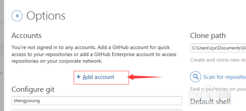 windows下使用github