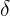 \large \mathbf{\delta }