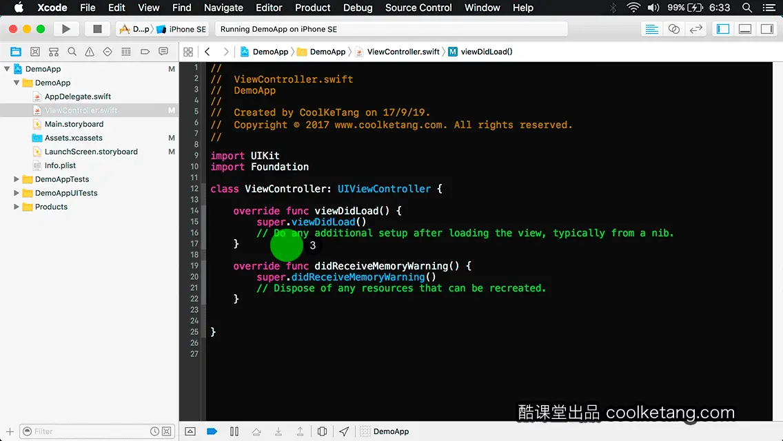 互动教程 for Xcode9 & Swift4-酷课堂