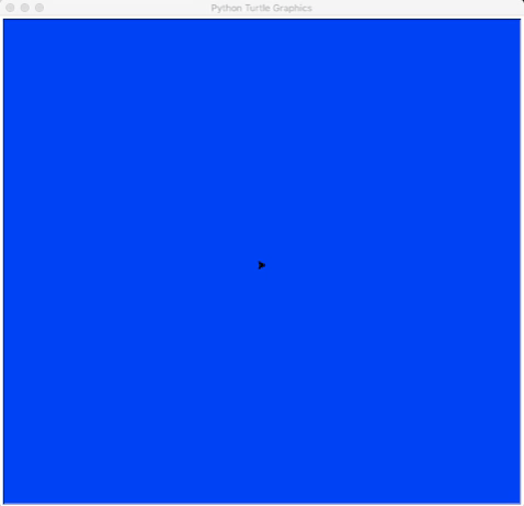 turtle.bgcolor("blue")